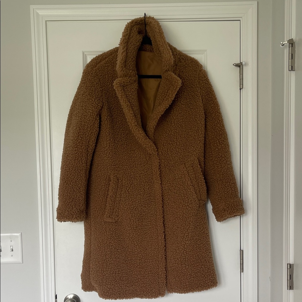Iz Byer Tan Teddy Jacket